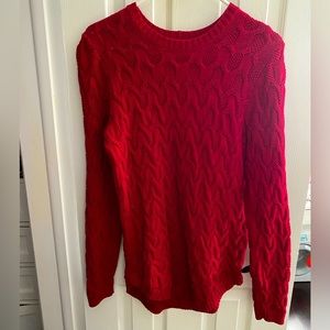 Woman’s Red Knit Sweater